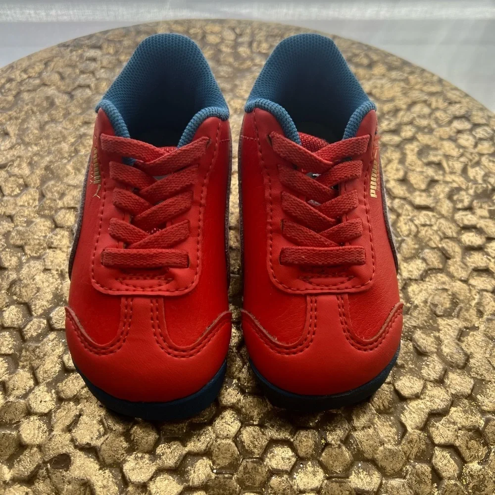 Puma Roma Easy On Toddler Vibrant Orange Sneakers